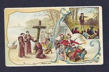 c1890's Trade Card Arbuckle Bros. N.Y., Coffee, Maryland, Religious, War picture