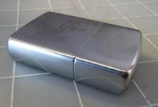 VINTAGE 1950's  ZIPPO POCKER LIGHTER PATENT 2517191 BRUSHED CHROME BRADFORD PA picture