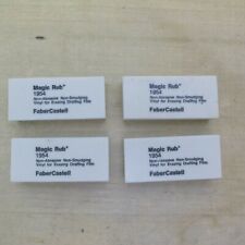Faber-Castell Magic-Rub 1954 White Erasers Non-Smudging Non-Abrasive - Set of 4 picture