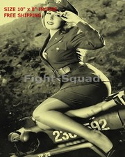 WW2 8x10 Photo Jeepers Hot PinUp Girl O2623 picture