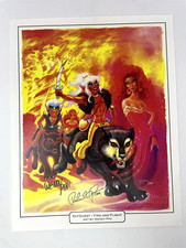 Wendy & Richard Pini SIGNED ElfQuest Fire & Flight Art Print Cutter Skywise picture