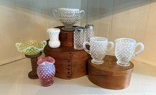 Vintage Collection Of Hobnail And Opalescent Glass Collection-SOLD AS A BUNDLE picture