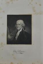 Antique Edward Shippen Benedict Arnold Father in Law 1834 Engraving Art Original picture