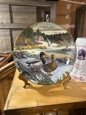 1986 Knowles The Mallard Collector Plate Bart Jerner Ducks Wildlife Nature picture