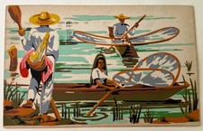 Mexican Fisherman In Lake Pátzcuaro a Lithograph By Yves Brayer 1963 picture