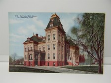 Vintage c1910 Salt Lake City Utah high School Postcard P20 picture
