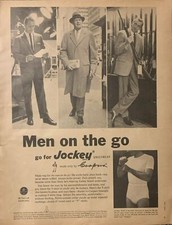 1956 Coopers Jockey Underwear PRINT AD Men On The Go Briefs T-Shirts VTG 1950s picture