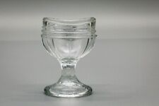 Vintage Glass Optical Eye Wash Cup Clear Glass. 8 Panel Pedestal 44-A-18-USA picture