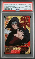DATA CARDDASS NARUTO SHIPPUDEN ULTIMATE FORMATION CHAPTER 4 ITACHI UCHIHA PSA 10 picture