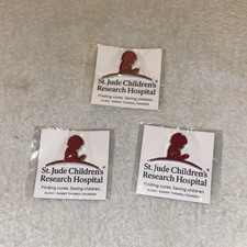 St. Jude Children’s Research Hospital Logo Advertising Pinback Buttons Lot of 3 picture