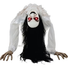 Haunted Hill Farm Lifesize Animatronic Possessed Woman Light Sound Halloween picture