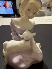 Royal Doulton Mary Had a Little Lamb HN2048 Figurine Bone China England Nursery picture