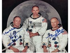 APOLLO 11 CREW BUZZ ALDRIN NEIL 8X10 PRINTED SIGNATURE / AUTOGRAPH REPRINT picture