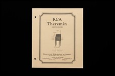 RCA Theremin Service Notes picture