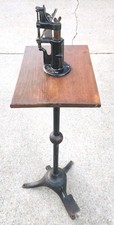 Antique Cast Iron The Cobbler Shoemaker Peninsular Button Fastner Press Machine picture