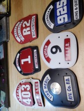 LOT OF 6 FIRE HELMET FRONT SHIELDS-BRAND NEW-LOT #1 picture