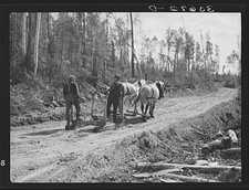 Photo:Effie Minnesota 1937 Lumber Camp Logging Team Horses Road Load picture