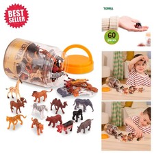 Terra 60 Miniature Safari Animals Set - Perfect Gift for Imaginative Play picture