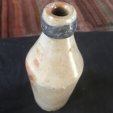 Antique 1900s Stoneware Pottery Root Beer Bottle. 10.5 