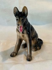 Porcelain German Sheperd Dog figurine marked OCCUPIED JAPAN 4X3 picture