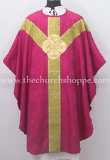 Dark Rose gothic vestment & stole set ,Gothic chasuble ,casula ,casel picture