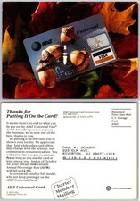 Continental ATT Universal Visa Card Postcard picture