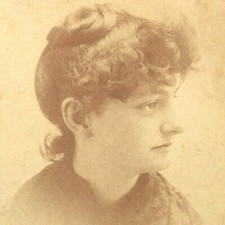 Beautiful Victorian Cabinet Card Photograph Julia La Fayette Greenshields CANADA picture