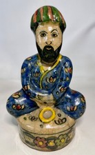 Antique Persian Iznik Qajar figurine Pottery Earthenware Figurine Man Ottoman picture