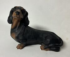 Vintage Dachshund Dog Statue Resin Figurine Homco 1989 Lifelike 12