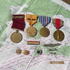Named WW2 US Navy Good Conduct Medal Grp Combat Submarine USS Silversides SS236 picture