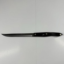 Cutco 1729 DD 1990 Serrated Carving Knife | Black Pearl Handle | Made in USA picture