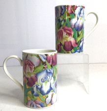 Mug Cup Tea Dunoon Scotland Marlow Iris Set Of 2 picture