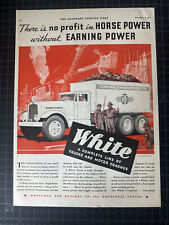 Vintage 1931 White Trucks Print Ad picture