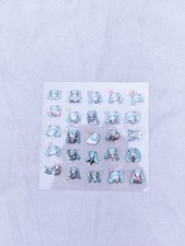 Hatsune Miku Cute Cartoon PET Stickers, Anime Character Decals for Journal, Plan picture