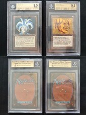 Jester's Cap + Jester's Mask ICE AGE Mtg MINT Graded BGS 9.5 BASIC POP 9 / POP 5 picture