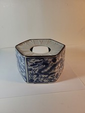 Seiryu Japan Toscany Blue Dragon Teapot Warmer BASE ONLY picture