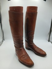 Vintage Military Size11 B Brown Leather Cavalry Riding Boots New York City picture