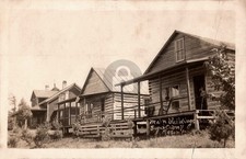 c1911 Main Buildings Sugar Camp & Resort ROBBINS WI WI Oneida RPPC Postcard COPY picture