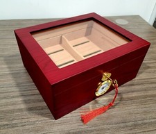 SIKARX Glasstop Cherry Cigar Humidor picture