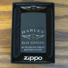 NEW Harley-Davidson Zippo Lighter 110 Years of Great Motorcycles picture