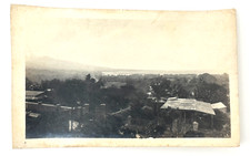 1930s Haiti Landscape Photo – Ocean, Ships & Mountains | Annotated Snapshot picture