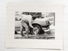 Man Washing Vauxhall Cavalier Car Cleaning Motoring 1980s VTG Press Photo picture