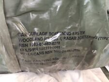 Camouflage Screen System Woodland Camouflage Class Radar Scattering Type IV- NWT picture