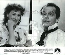 1986 Press Photo Meryl Streep and Jack Nicholson star in 