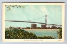 Windsor Ontario-Canada, Ambassador Bridge, Antique, Vintage Postcard picture