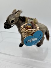 Santori Greece Vintage Donkey Burro Mule Real Fur Handmade Souvenir New With Tag picture