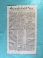 1790 Gazette of the US  June 23 Assumption of State Debts JOHN ADAMS-Davila picture