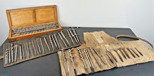43 Vintage Irwins Lakeside Tatex Russel Jennings Woodworking auger Drill bits picture