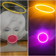 Marilyn Monroe Acrylic Led Neon Bubble Gum Bombshell Portrait Wall Hanging picture