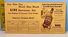1948 King Americas Premium Blended Whiskey Brown-Forman Distillers Louisville KY picture